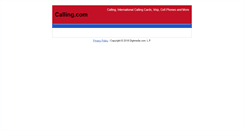 Desktop Screenshot of calling.com